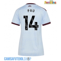 Camisa de time de futebol Aston Villa Pau Torres #14 Replicas 3º Equipamento Feminina 2026-27 Manga Curta